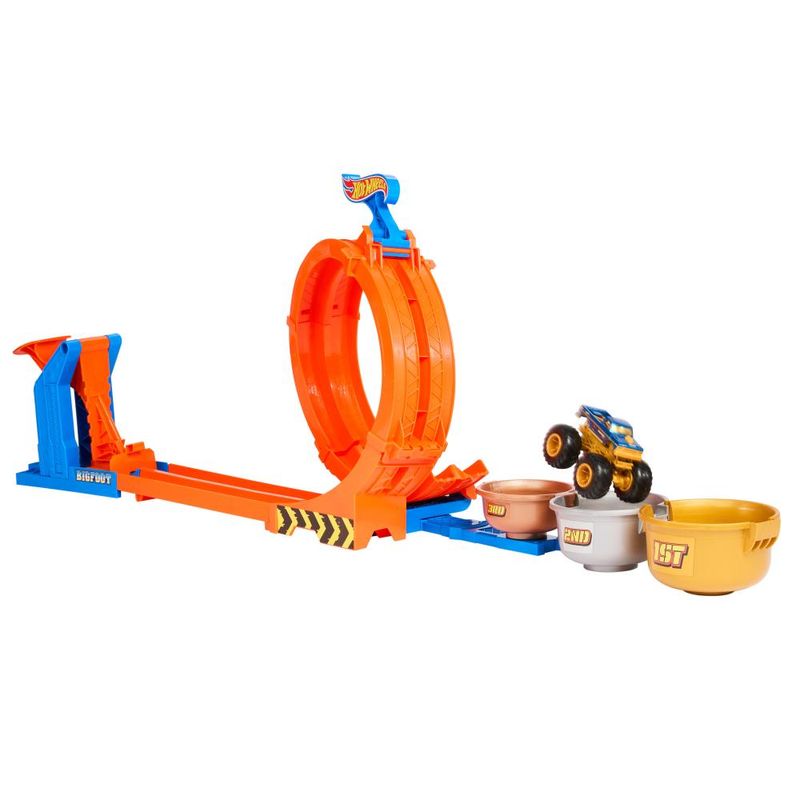 Pista-de-Percurso---Hot-Wheels---Monster-Trucks---Trofeu-Bigfoot---Giros-Extremos---Mattel-0
