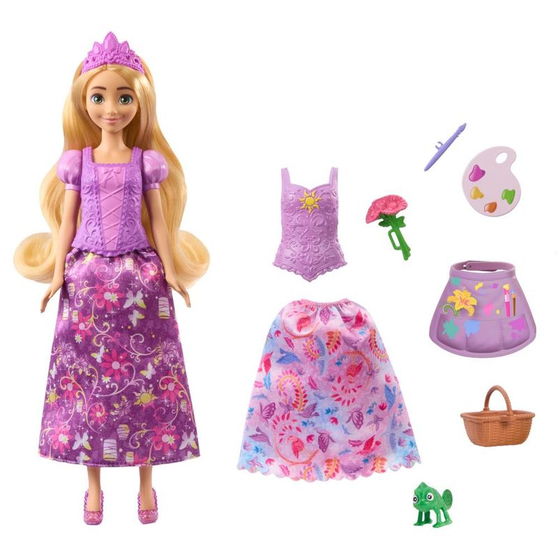 Boneca-Articulada---Disney---Princesa---Rapunzel---Mudanca-de-Vestido---Mattel-0