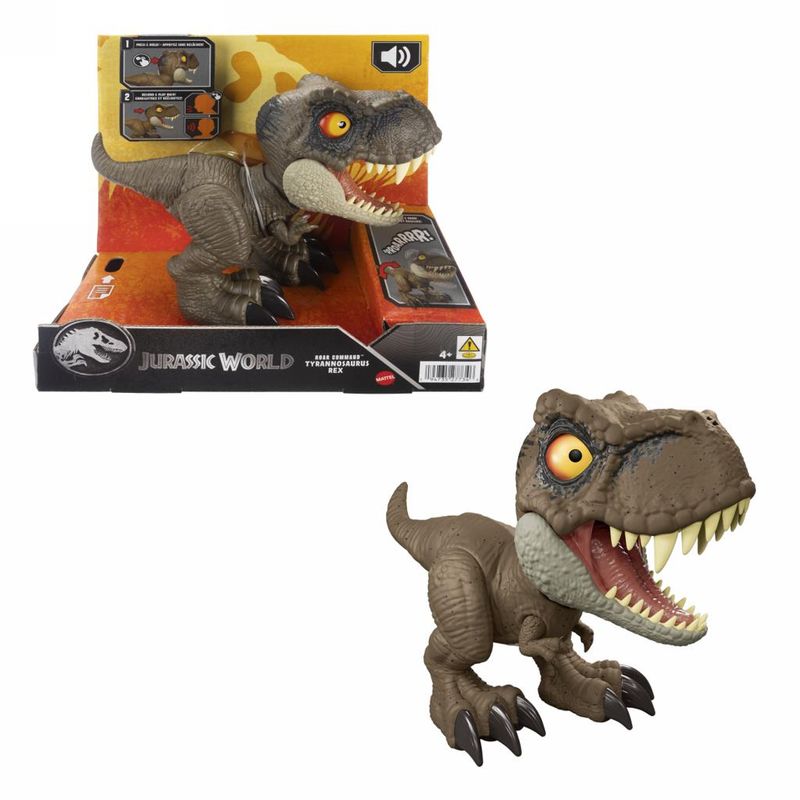 Figura-de-Acao---Jurassic-World---Dinossauro---Comando-Rugido---Tyrannosaurus-Rex---Mattel-0