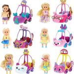 Sparkle Girlz Carro Mini Sparkles Roxo Boneca Loira 4806 DTC