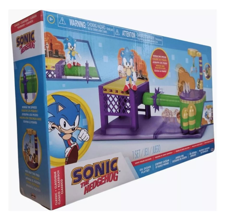 Sonic Playset Zona De Petróleo Sunny 4418 - PBKIDS Brinquedos