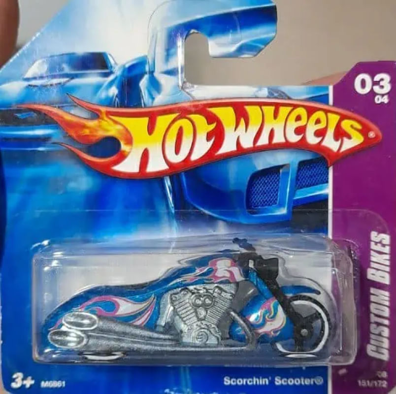 Hot Wheels Custom Bikes - Scorchin' Scooter - Ri Happy