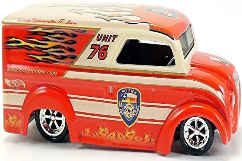HOT WHEELS FIRE ROD DAIRY DELIVERY, HOUSTON , TX FIRE