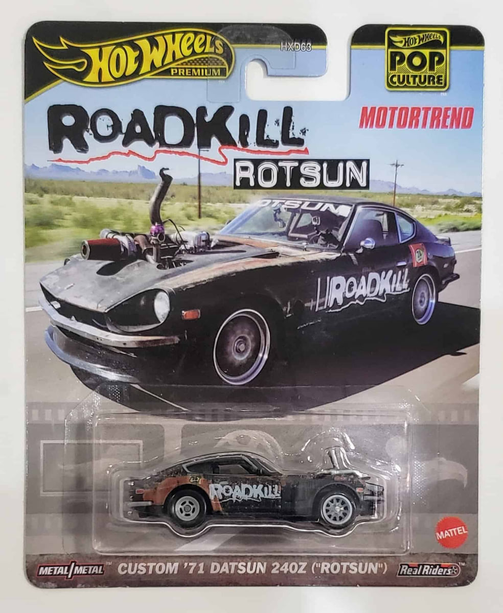 Embalagem danificada* Hot Wheels Pop Culture Roadkill Rotsun