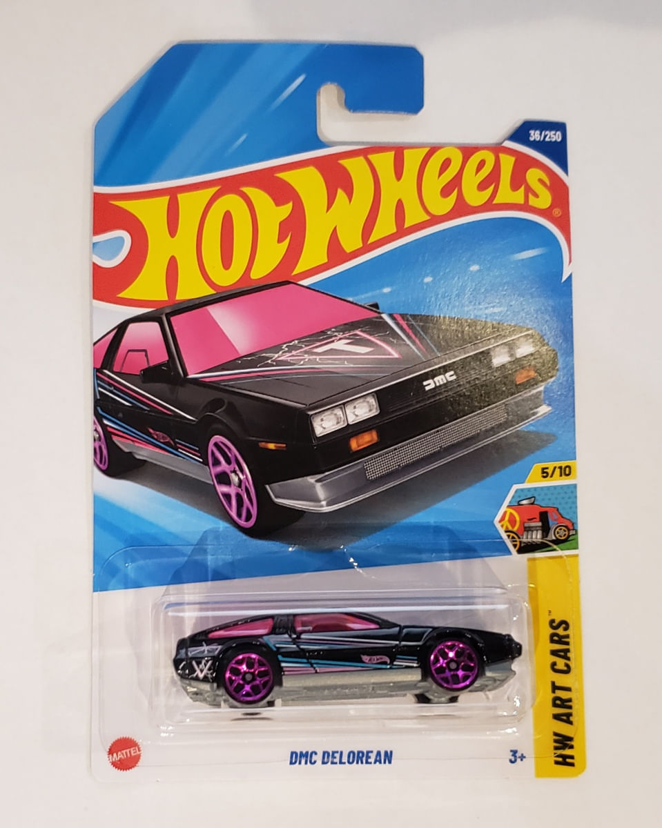 Hot Wheels Art Cars - DMC Delorean - Ri Happy