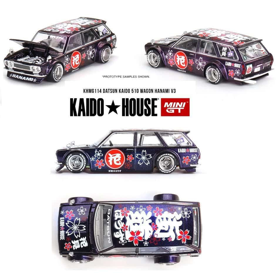 Mini GT Kaido House - Datsun Kaido 510 Wagon Hanami V3 114 - Ri Happy