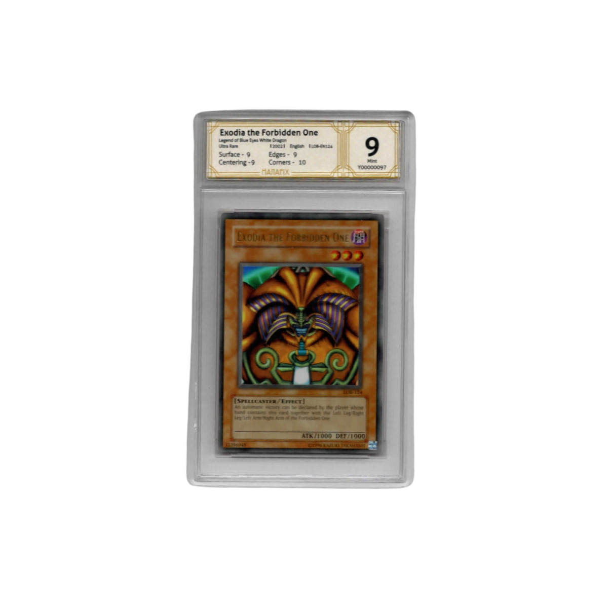 Carta yugioh Exodia The Forbidden One Completo LOB - 2002 - Ri Happy