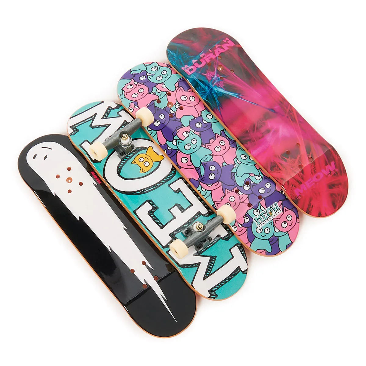Tech Deck Skate de Dedo Pack c/ 4 Skates Meow Skateboards - Ri Happy
