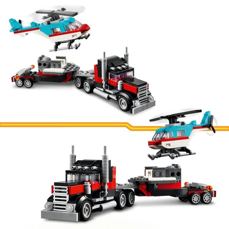 LEGO---Creator---Caminhao-de-Plataforma-com-Helicoptero---31146-4