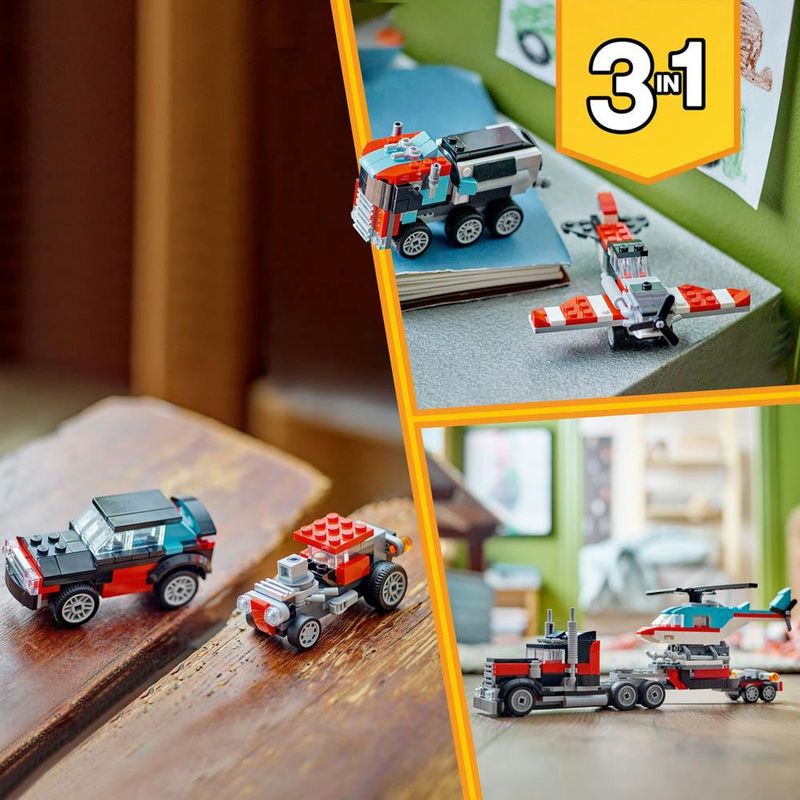 LEGO---Creator---Caminhao-de-Plataforma-com-Helicoptero---31146-7