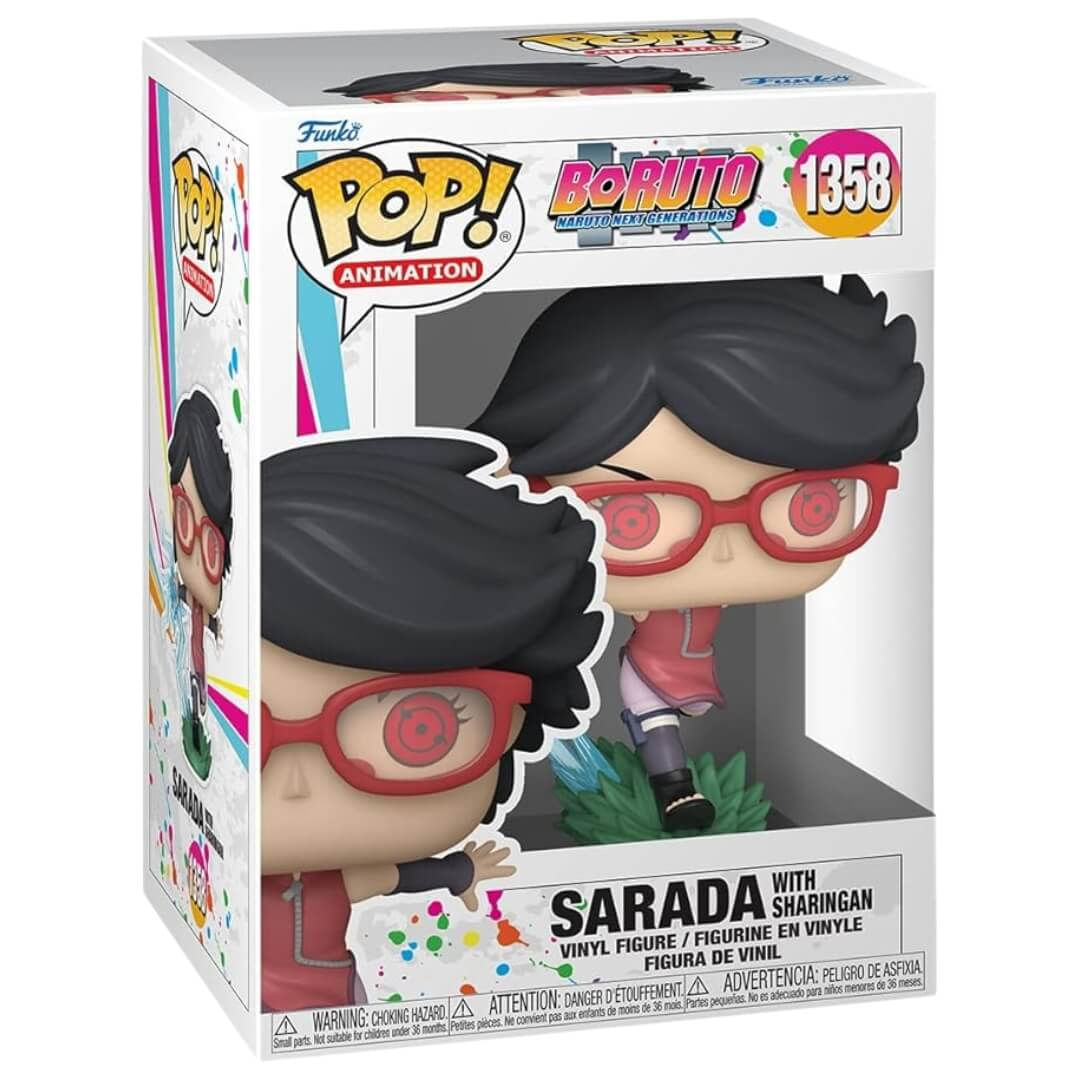 Boneco Funko Pop Sarada With Sharingan 1358 Boruto Naruto