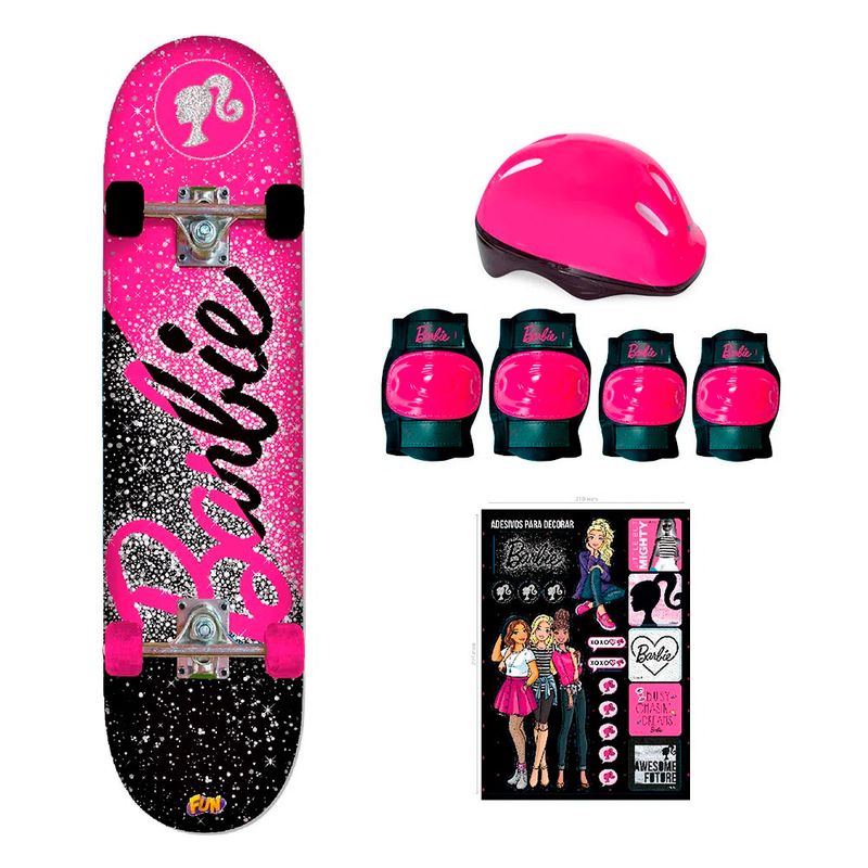 Skate-Com-Acessorios---Barbie---Modelos-Sortidos---Fun-1