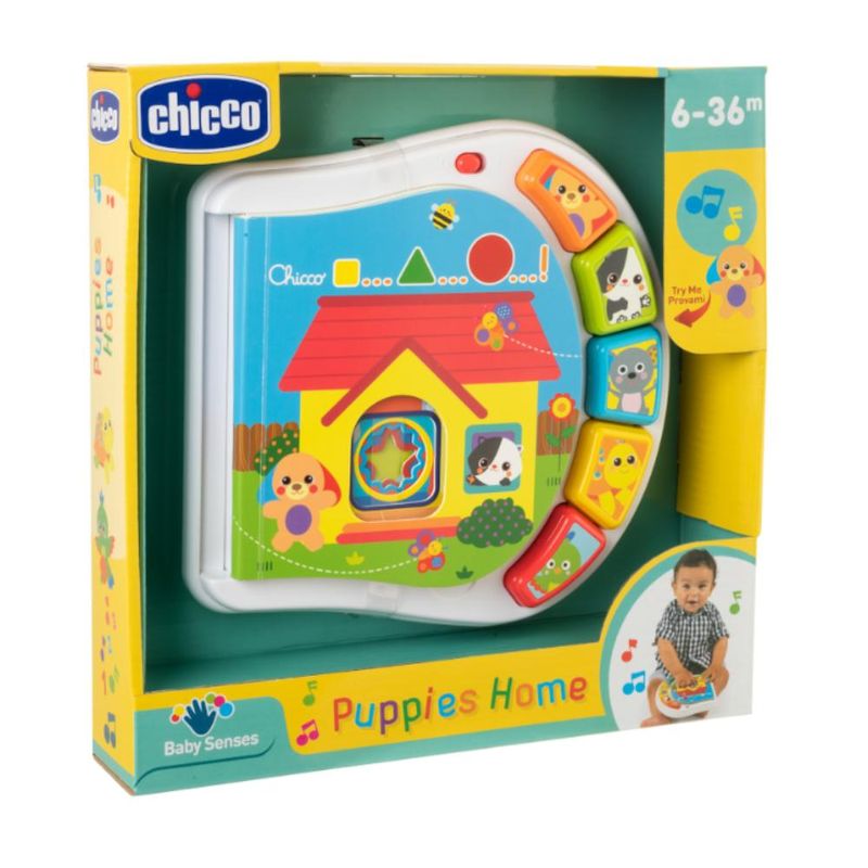 Brinquedo-Para-Bebes---Puppies-Home---Livro-Casinha-dos-Filhotes---Chicco-0