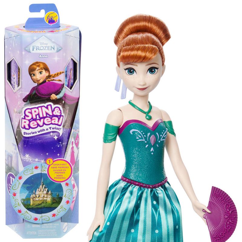 Boneca-Articulada---Disney---Girar-e-Revelar---Frozen---Anna---Mattel-4