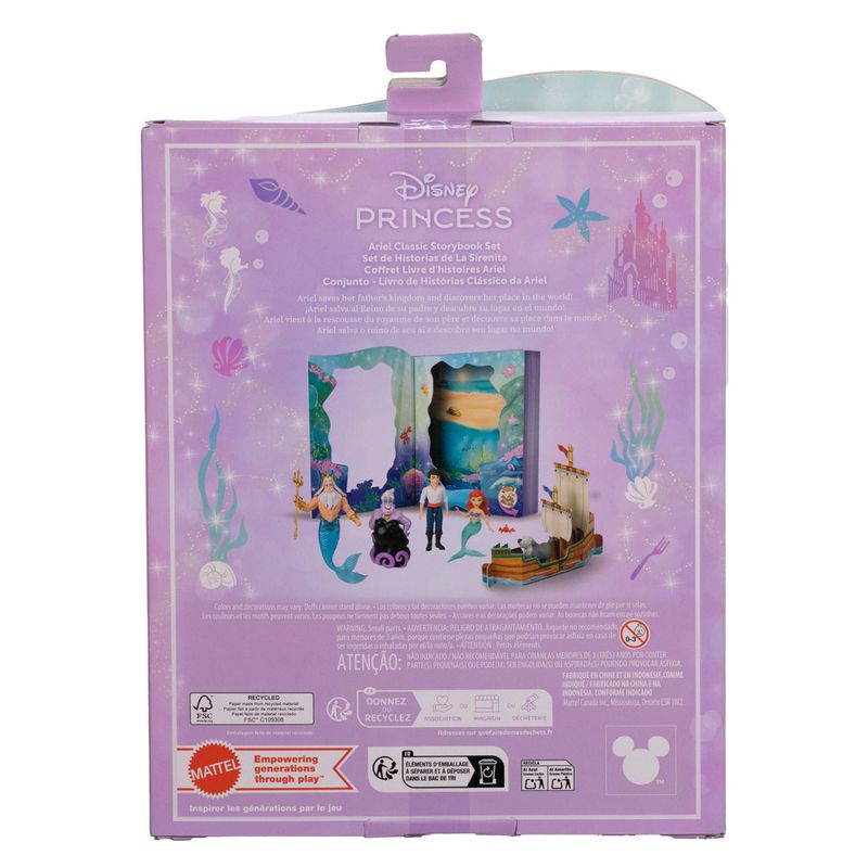 Conjunto-de-Figuras---Disney-Princesas---Livro-de-Historias-Classico-Ariel---Mattel-7