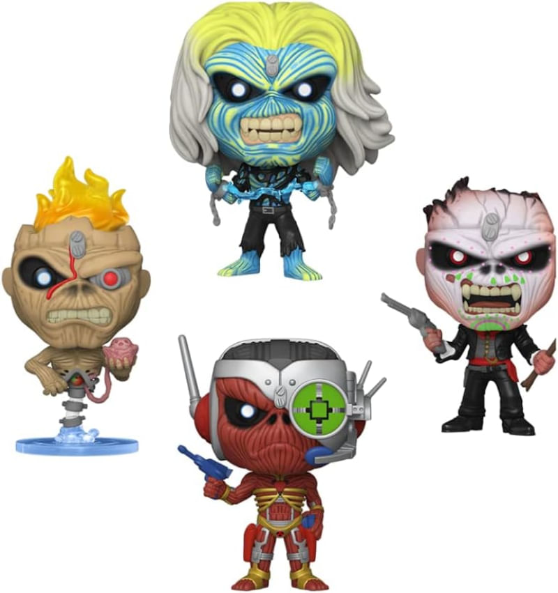 Funko Pop! Iron Maiden 4 Pack Glow In The Dark Exclusive - Ri Happy