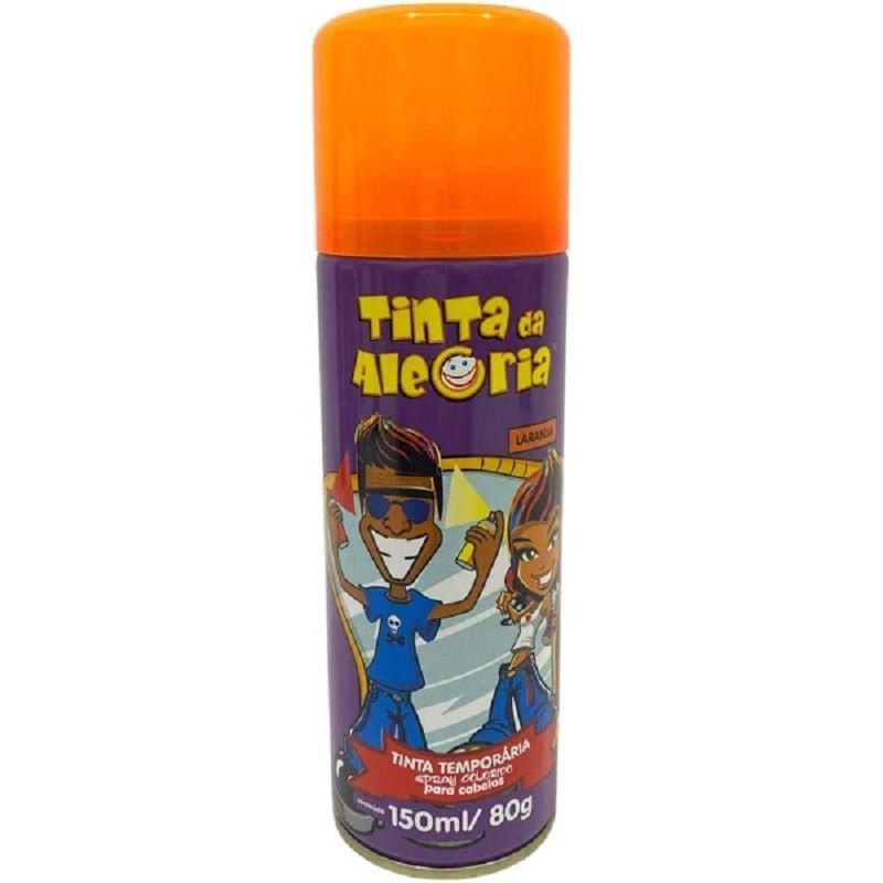 Tinta-para-Cabelo-Spray---Alegria---Cor-Laranja---150ml-0