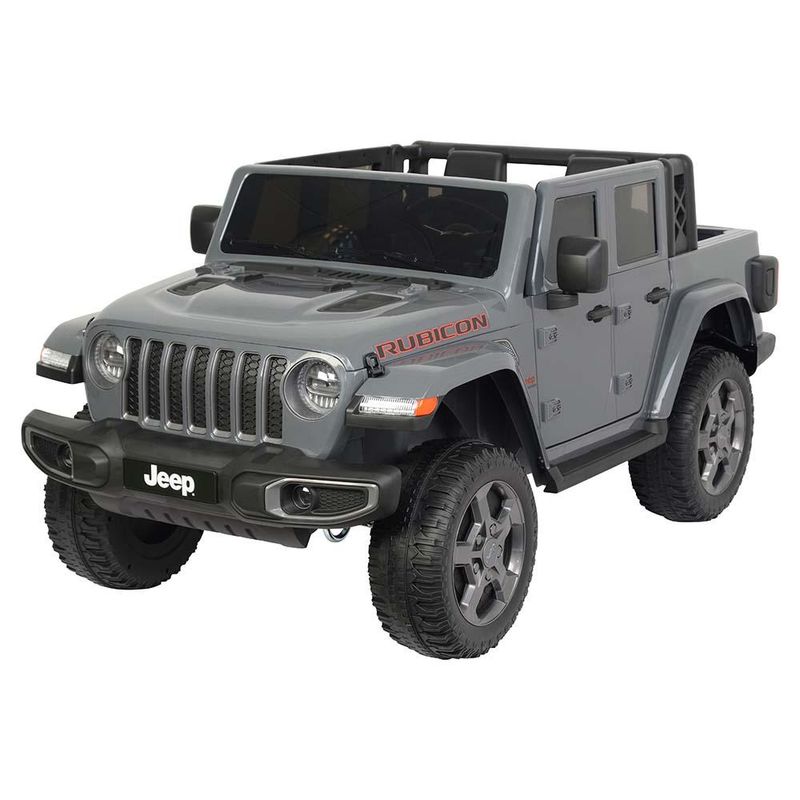 Veiculo-Eletrico---Jeep---Gladiator-Rubicon-com-Controle-Remoto---12V---Shiny-Toys---Cinza-0