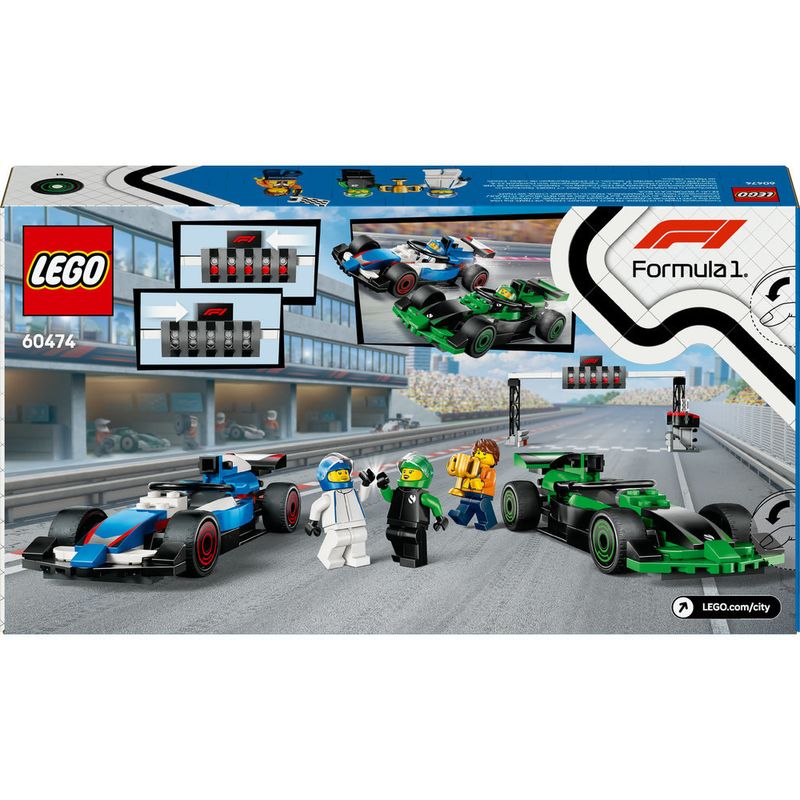 LEGO---City-Formula-1---Grid-de-F1-com-Carros-de-Corrida-da-VCARB---Sauber---60474-6