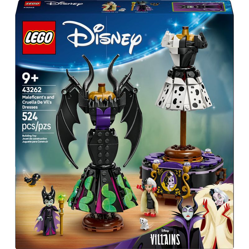 LEGO---Disney-Classic---Vestidos-da-Malevola-e-Cruella-De-Vil---43262-1
