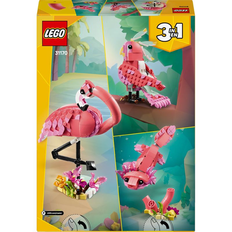 LEGO---LEGO-Creator---Animais-Selvagens--Flamingo-Rosa---31170-6