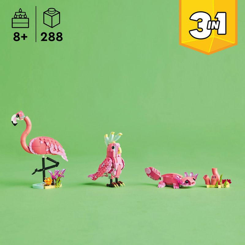 LEGO---LEGO-Creator---Animais-Selvagens--Flamingo-Rosa---31170-7