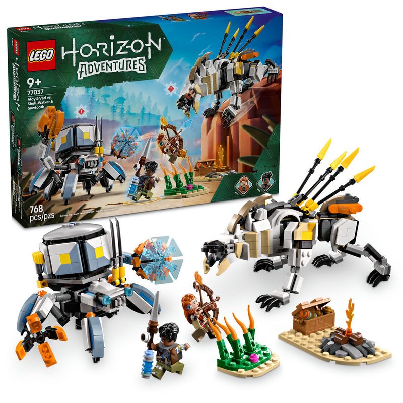 LEGO---Horizon---Aloy-e-Varl-vs-Carapaca-e-Dente-Serrado---77037-0