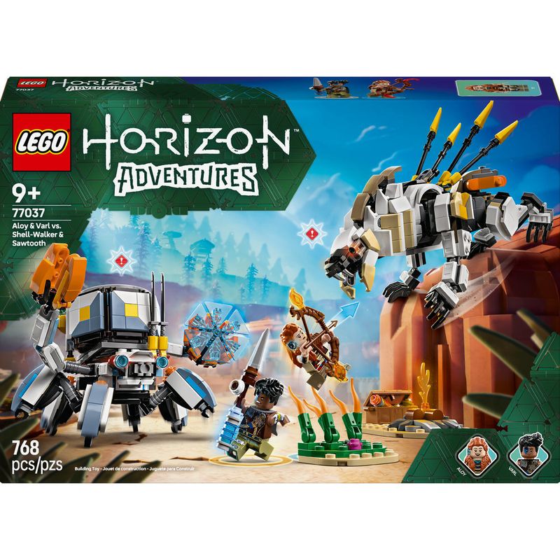 LEGO---Horizon---Aloy-e-Varl-vs-Carapaca-e-Dente-Serrado---77037-1