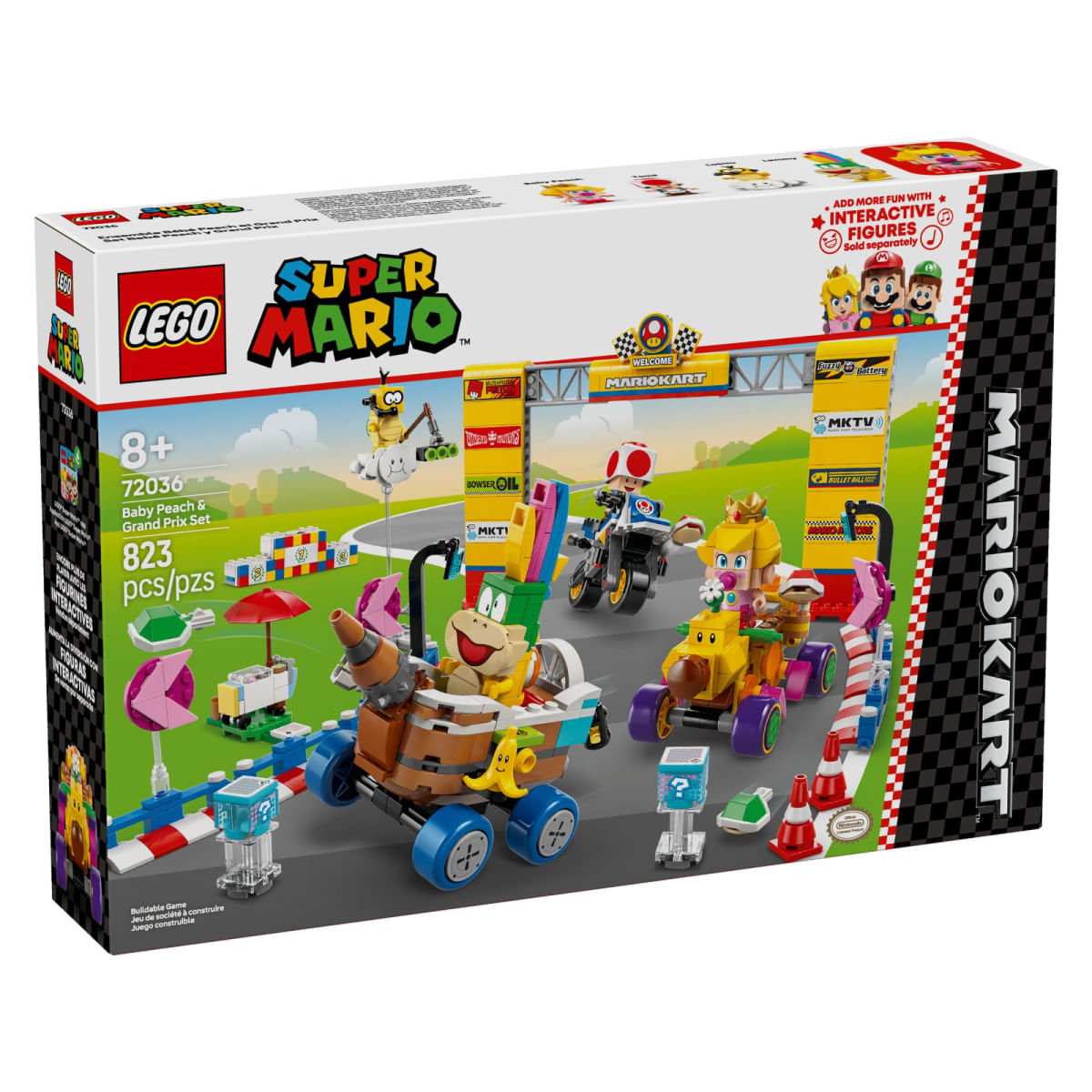 LEGO® Super Mario™ - Mario Kart™ – Baby Peach e conjunto Grand