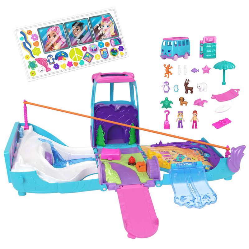 Conjunto-de-Veiculo-e-Acessorios---Polly-Pocket---Aventura-Animal-Movel---Mattel-2