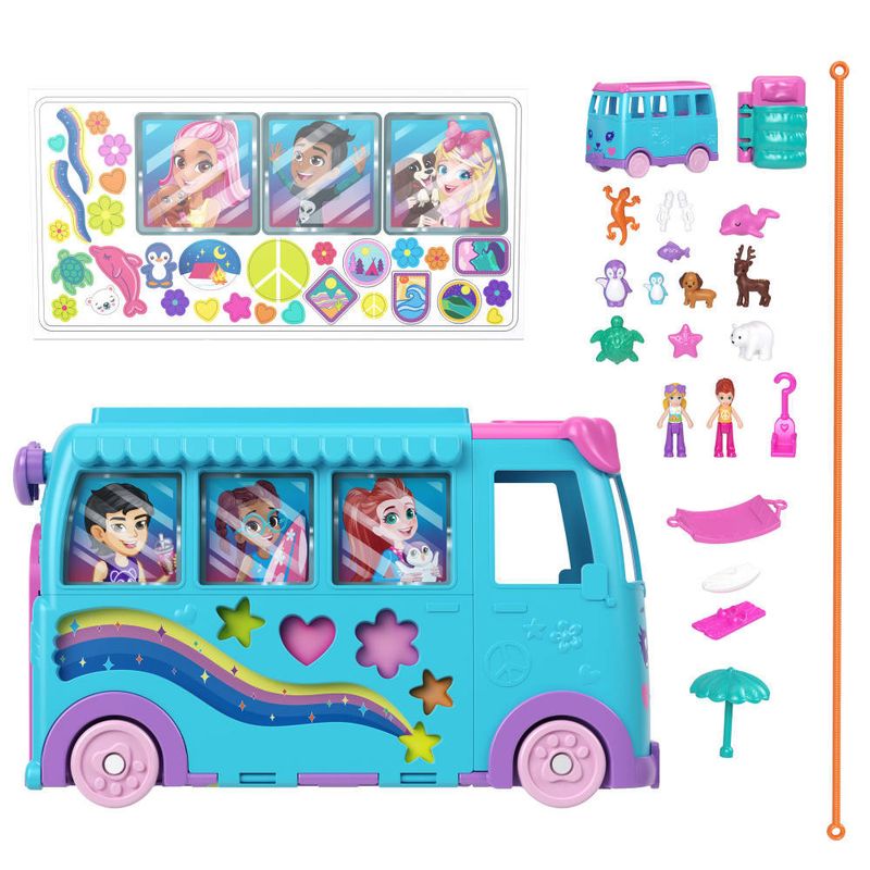 Conjunto-de-Veiculo-e-Acessorios---Polly-Pocket---Aventura-Animal-Movel---Mattel-3