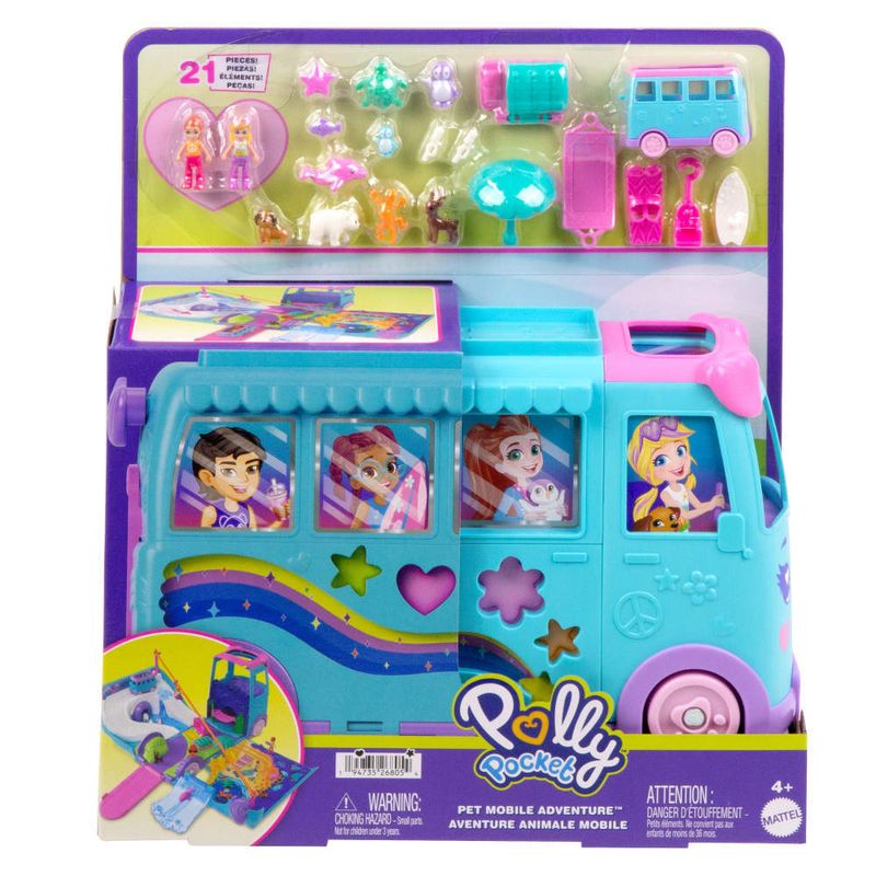 Conjunto-de-Veiculo-e-Acessorios---Polly-Pocket---Aventura-Animal-Movel---Mattel-4