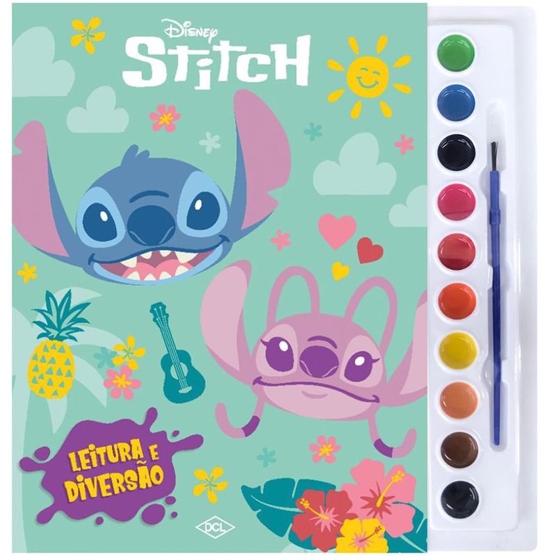 Livro-para-Colorir---Disney---Aquarela---Stitch---Catavento-0