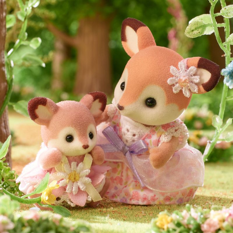 Sylvanian-Families---Bebes-Cervos---Conjunto-Balanco-Floral---Epoch-3