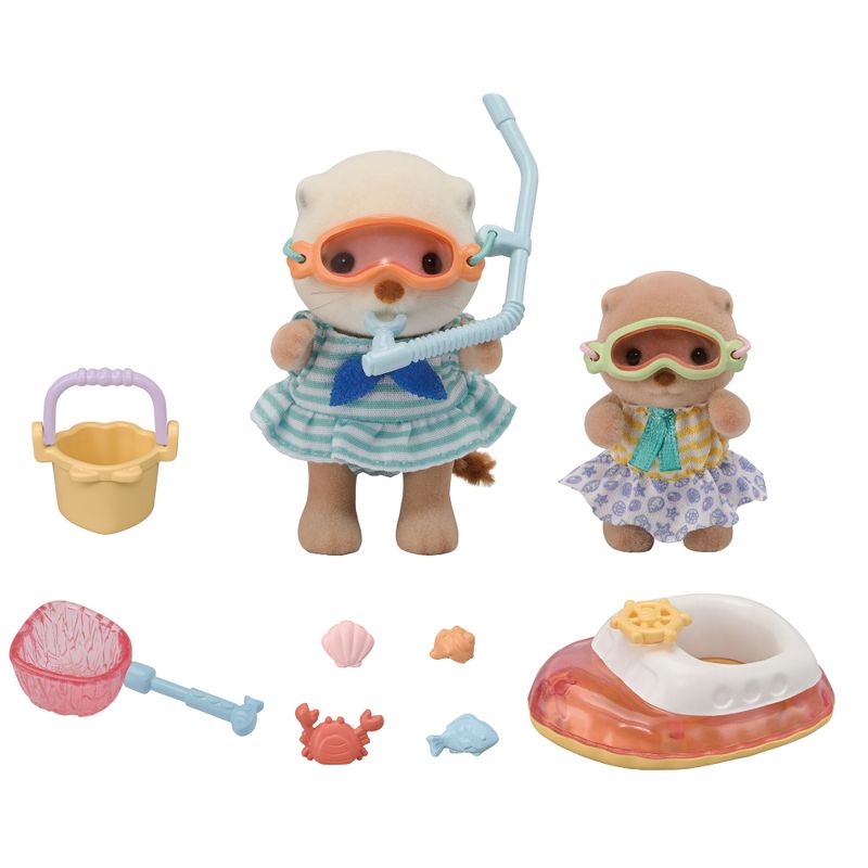 Sylvanian-Families---Irmas-Lontras-Marinhas---Conj-Snorkel-Splash---Epoch-1