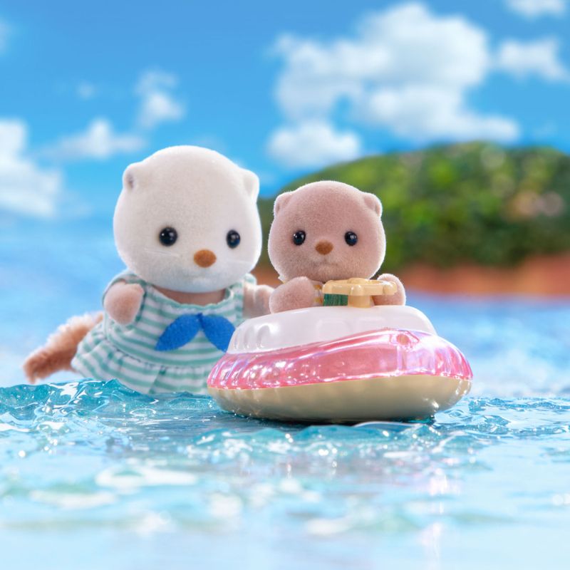 Sylvanian-Families---Irmas-Lontras-Marinhas---Conj-Snorkel-Splash---Epoch-4