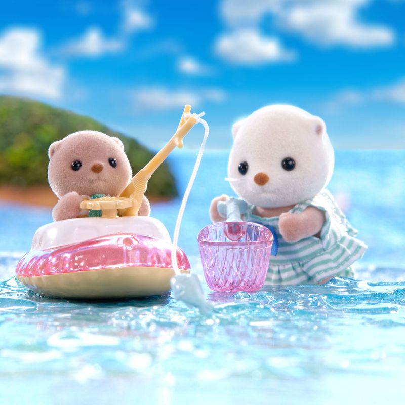 Sylvanian-Families---Irmas-Lontras-Marinhas---Conj-Snorkel-Splash---Epoch-7