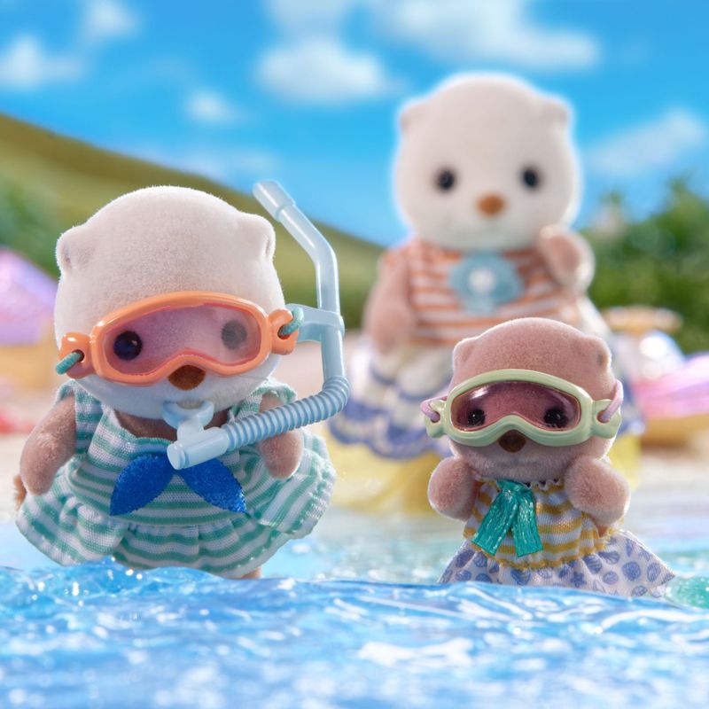 Sylvanian-Families---Irmas-Lontras-Marinhas---Conj-Snorkel-Splash---Epoch-8