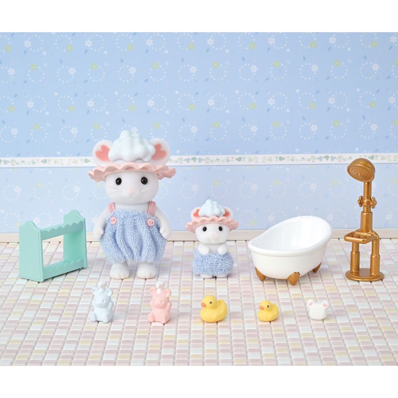 Sylvanian-Families---Hora-do-Banho-Dos-Irmaos-Ensaboados---Epoch-7