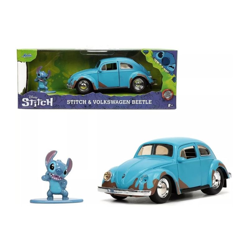 Conjunto-Veiculo--e-Miniatura---Disney---Lilo---Stitch---Stitch-e-Fusca---California-Toys-0