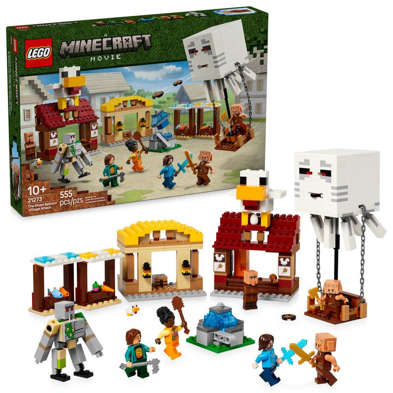 LEGO---Minecraft---O-Ataque-do-Balao-Ghast-a-Vila---21273-0