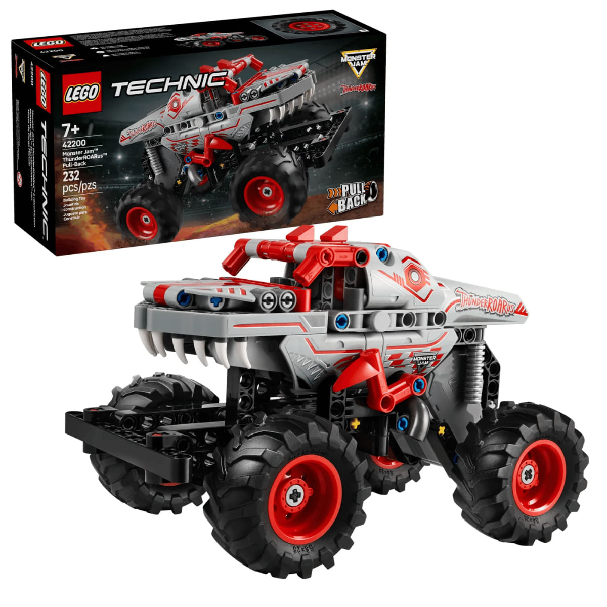 LEGO Technic Monster Jam ThunderROARus Pull-Back 232Pçs42200 - Ri