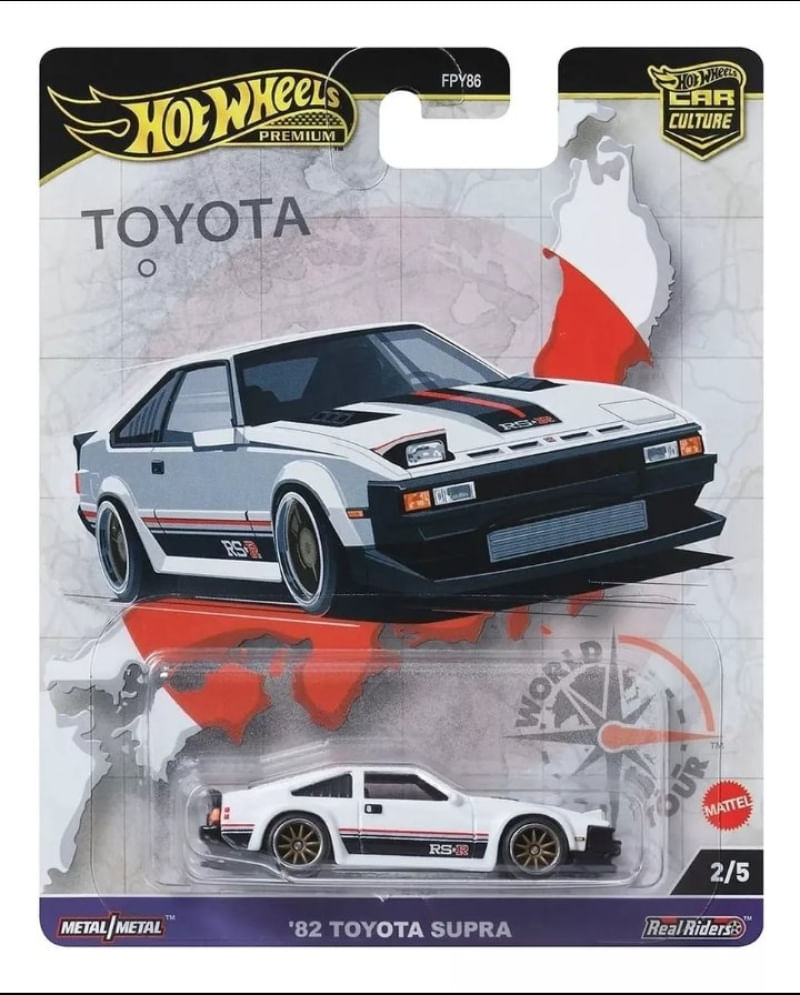 Hot Wheels Car Culture World Tour 82 Toyota Supra Ri Happy