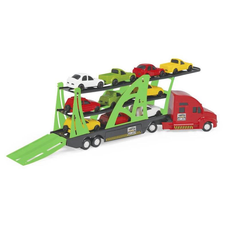 Caminhao-Cegonha---Frota-Forte---com-10-Carrinhos---Modelos-Sortidos---New-Toys-1