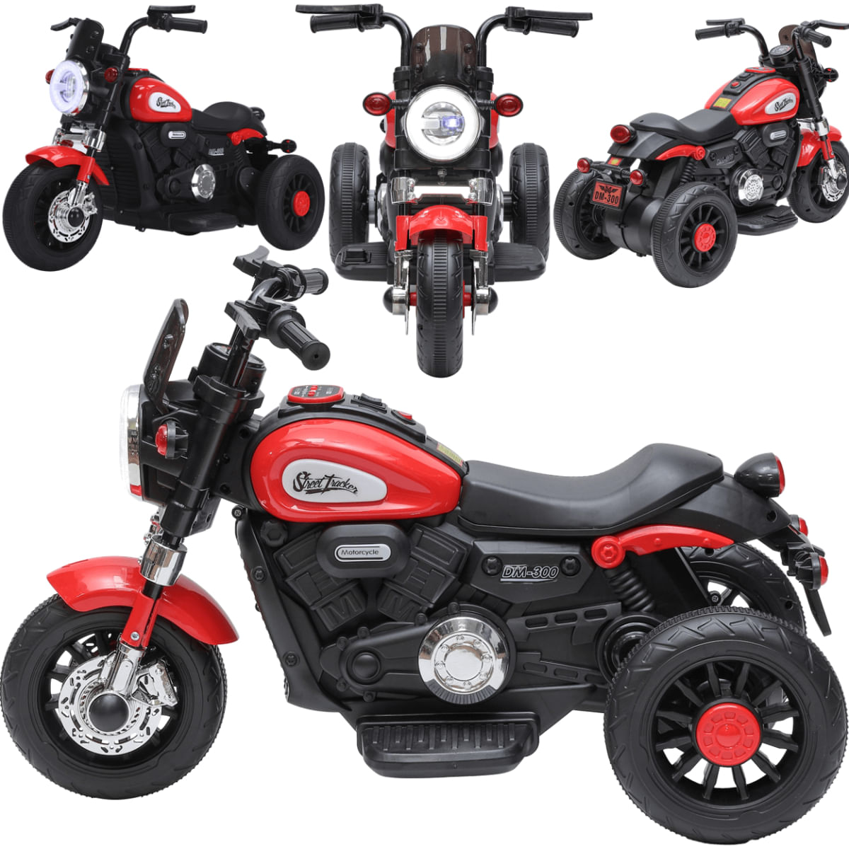 Mini Moto Eletrica Infantil Zippy Toys Harley 6V Vermelha - Ri Happy