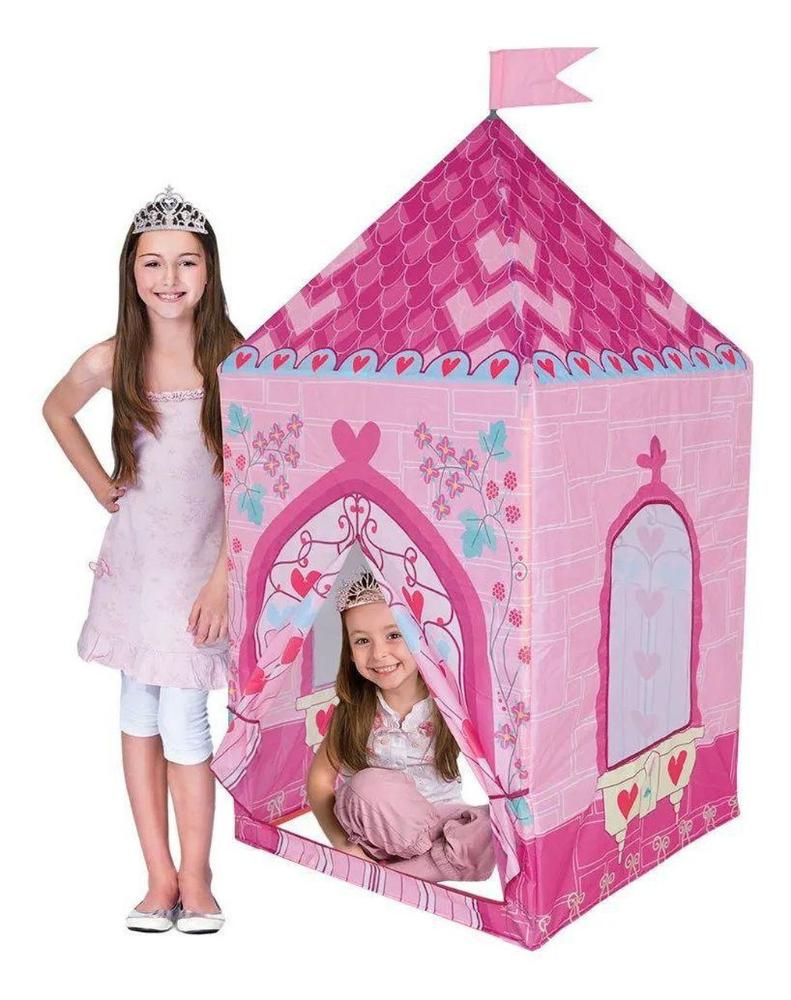 Tenda de jogos de princesa fabricada em poliéster com saco cor-de-rosa Life  XL 91798 - Comprar com preços económicos