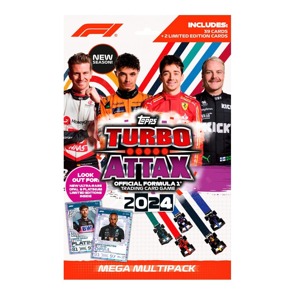 Confira Conjunto de Cartas - F1 Turbo Atax - Mega Multipack