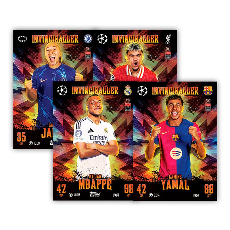 Conjunto-de-Cartas---Match-Attax-Extra---Mega-Lata-The-Invinciballers---Temporada-2025---Topps-1