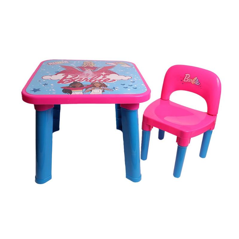 Mesa-de-Atividades---Barbie---com-Cadeira---Fun-0