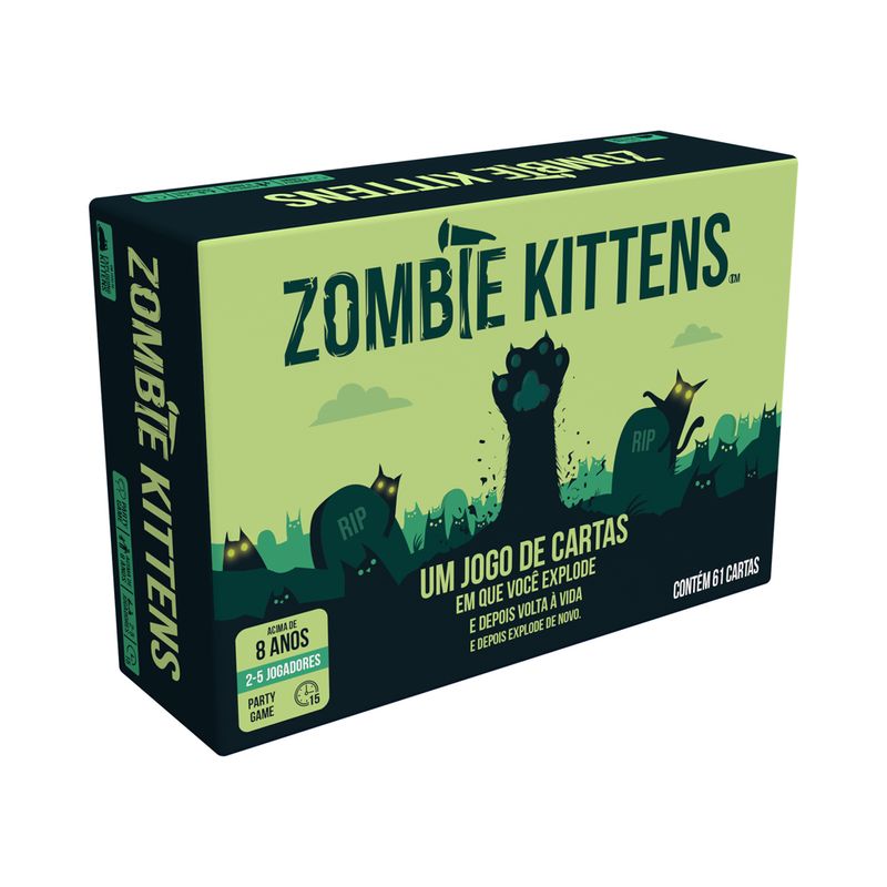 Jogo-de-Cartas-Ilustradas---Exploding-Kittens--Zombie-Kittens---De-2-a-5-Jogadores---Galapagos-0